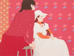 Phyllis Sloane, Rose Room, silkscreen in color