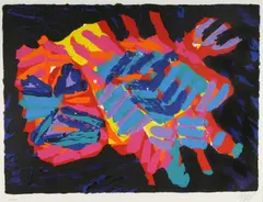 Devil Cat by Karel Appel, lithograph in colors on Arches paper, offered Apr 2024