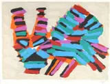 Frightened Cat by Karel Appel, lithograph in colors on Arches paper, offered Apr 2024
