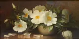George Washington Seavey, Dogwood in A Vase, oil on canvas