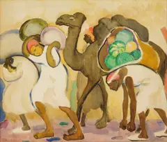 Alice Schille, Tunis, Rhythm III, watercolor, 1924