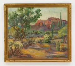 Ruth Peabody, North End of (?) Mountains, Phoenix Arizona, oil on canvas