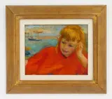 Robert Phillip, Shelly, oil on panel, 1940