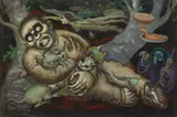 The Judgement of a Man in Limbo by Albert Pels, oil on canvas, offered Mar 2024