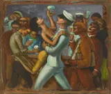 Holiday Leave- The War is Over by Albert Pels, oil on canvas, offered Mar 2024