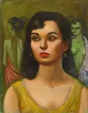 Two Faces of Eve by Albert Pels, oil on canvas, offered Mar 2024