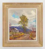 Roger Deering, Mountain Cottage, oil on canvas
