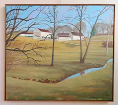 Valley Forge Farm by Morris Berd, oil on canvas, 1976, initialed 'B' lower right, offered Mar 2024