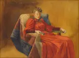 Ora Coltman, Julia Maud De Forest, watercolor on paper, 1898