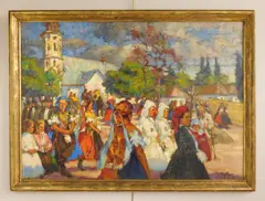 Hungary by Sandor Vago, oil on canvas, 1928, offered Mar 2024