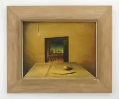 Still-Life of Egg and Green Onion by Anthony Vaiksnoras, oil on panel, 1940, offered Mar 2024