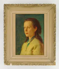 Rolf Stoll, Portrait Study, oil on board
