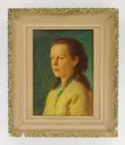 Rolf Stoll, Portrait Study, oil on board