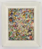 Abel G. Warshawsky, Abstract, oil on board, initialed A.G. W upper right