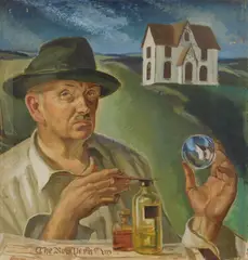 Paul Ulen, Self-Portrait, oil on canvas