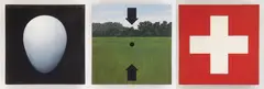 John A. Sargent, Logos, acrylic on canvas (triptych)