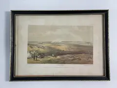 William Simpson, The artwork titled "Distant View of Lord Raglan's Head Quarters before Sebastopol" is a historical, lithograph depicting a key moment from the Crimean War (1853–1856). Lord Raglan