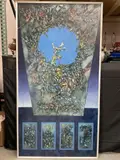 Large surrealist oil painting by Ecuadorian artist Marcelo Tejada by "Mirando al Cielo" by Marcelo Tejada, Oil on Canvas, offered Jul 2026