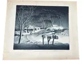 Samuel L. Margolies, Title: "R.F.D. #2". Medium:, Etching and aquatint on paper. Date: Circa 1940 (some sources list 1949)