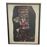 Nelson Domínguez, Cabeza (Head), Original Lithograph