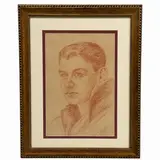 Portrait of a Young Man by Monogrammist Bs, 1946, Red chalk (sanguine) on paper Signature: Monogrammed and dated "31. 12. 46." lower right Specs (Dimensions): 29 x 21.5 i, offered Jul 2026