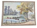 – Pastoral Scene with Cattle by W.G. Warren, Original Watercolor, offered Jul 2026