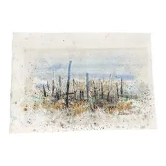 Donald Pierce (American, 1914–2005) Original Mixed Media Abstract Landscape by Donald Pierce, Mixed Media (Watercolor, Gouache, and Ink) on Paper, offered Jul 2026