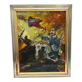 Title: Don Quijote Medium: by Ernő Tóth, Oil on Canvas Year: 1991 Signature:, offered Jul 2026