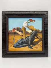 Surrealist, Untitled, oil painting in the manner of salvador dalí
