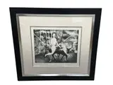 Original black and white by Blanca y Negra by Teodulo Romulo, etching, offered Jul 2026