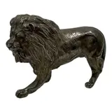 Cast, Untitled, bronze lion figure