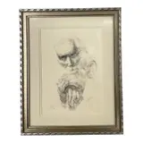 Untitled by Limited Edition, charcoal portrait by vel miller (american, b. 1936), offered Jul 2026