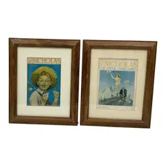 Untitled by Norman Rockwell, Lithographic magazine prints Framing: Matching wood frames, offered Jul 2026