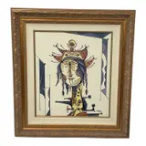 José Mijares, Artist: Jose Mijares (Cuban, 1921-2004) Title: Untitled Size: S:21.75 x 18.75 Inches (32.5 x 30 inches Framed) Medium:, mixed media on paper (ink and watercolor or gouache)