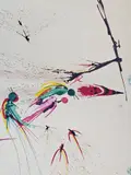 Year: 1975 Dimensions: 21 x 16 in. Medium: Color by Salvador Dalí Title: La Victoire, lithograph, Engraving + Mixed Media on heavy rag paper Signature: Hand, offered Jun 2026