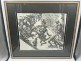 Description: One of a kind drawing by Russian/Israeli artist Josef Jackerson, originally purchased at Nakhamkin Galleries in New York City. Medium: by Josef Jackerson, Charcoal/Graphite drawing Dimensions: H:48.5in x L:43.5in, offered Jun 2026