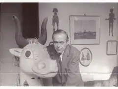 Ritratto di Jean-Denis Malclés 1950 circa by Germaine Nordmann, 1902, vintage gelatin-silver print on paper, offered Jun 2017