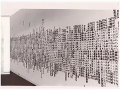 Franco Vaccari, Exhibition in real time - Lascia su queste pareti una traccia fotografica del tuo passaggio 1972, vintage gelatin-silver print