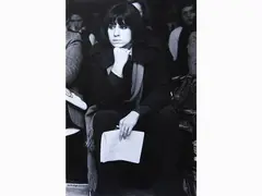 Piero Marsili Libelli, Giovane femminista al congresso del MLD di Roma 1975, vintage gelatin-silver print on baryta paper