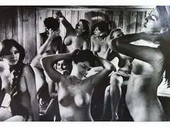 Sauna in un villaggio russo 1981 by Sergei Vasiliev, vintage gelatin-silver print credit stamp and signed on verso perfect condition, offered Jun 2017