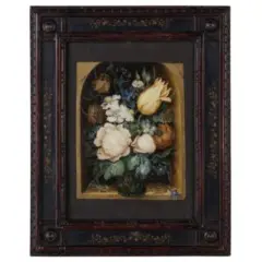 Vaso fiorito in una nicchia by Ambrosius Bosschaert, oil on copper, offered Jun 2020