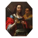 Giovanni Martinelli, Giuditta, oil on canvas ottagonale
