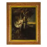 Cornelis van Lelienbergh, Paesaggio con cacciagione / Firmato in basso a destra, oil on canvas