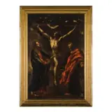 Crocifissione / Inscritto con un numero di inventario in basso a destra: 13 by Giovanni Battista Beinaschi, oil on canvas, offered Jun 2020