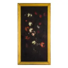 Margherita Caffi, Steli fioriti, oil on canvas