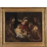 Giuseppe Assereto, Adorazione dei pastori, oil on canvas