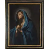 Girolamo Pesci, Vergine in preghiera, oil on canvas