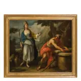 Paolo de Matteis, Rebecca ed Eleazaro al pozzo, oil on canvas