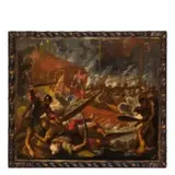 Ilario Spolverini, Il Doge Francesco Morosini in battaglia, oil on canvas