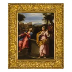 Gesù e la Samaritana by Francesco Albani, oil on canvas, offered Jun 2020